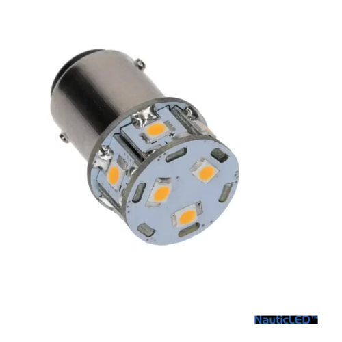 Nautic LED - BA15D DUBBEL 10-35VDC 1W/10W